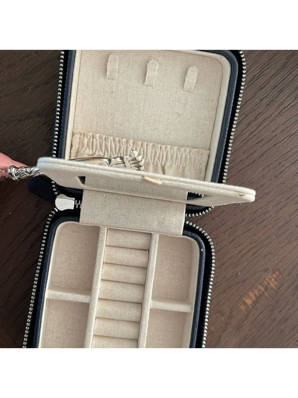 Mark & Grahm Leather Travel Jewelry Case